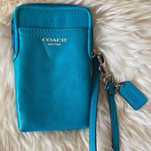 Coach | Teal Wristlet Wallet